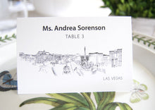 Load image into Gallery viewer, Las Vegas Skyline Folded Place Cards (Set of 25 Cards)
