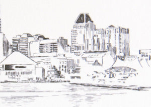 Baltimore Skyline Folded Place Cards (Set of 25 Cards)