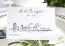 Load image into Gallery viewer, New Orleans Skyline Folded Place Cards (Set of 25 Cards)
