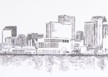 Load image into Gallery viewer, New Orleans Skyline Place Cards Personalized with Guests Names (Sold in sets of 25 Cards)
