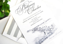 Load image into Gallery viewer, Martha&#39;s Vineyard Skyline Rehearsal Dinner Invitations (set of 25 cards)
