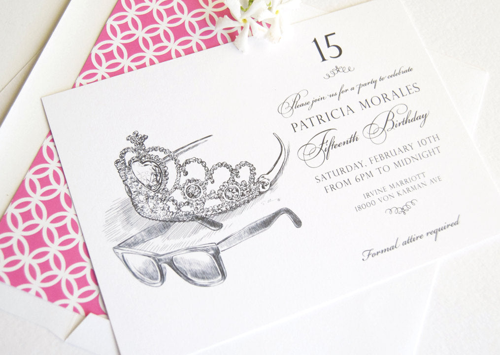 Princess invitations outlet for quinceanera