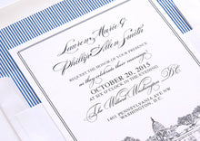 Load image into Gallery viewer, Washington DC Skyline Wedding Invitation, Capital Hill,  DC Weddings, Washington D.C. Wedding  (10 Invitations, RSVP Cards + Envelopes)
