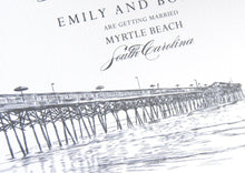 Load image into Gallery viewer, Myrtle Beach, South Carolina Skyline Save the Dates (set of 25 cards)
