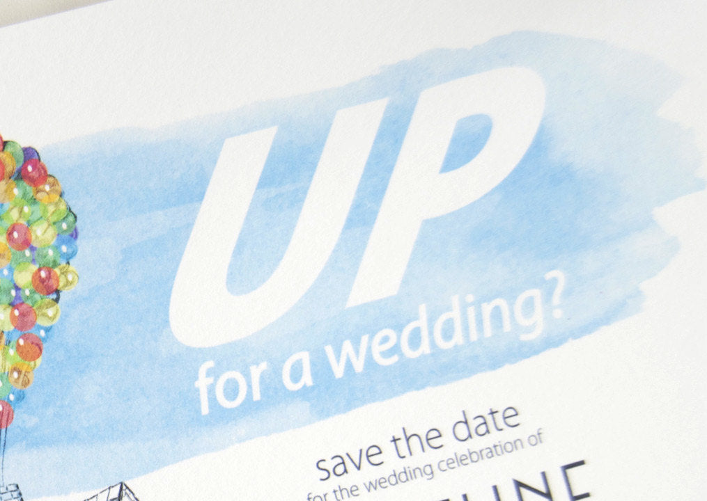 UP House Wedding Save the Dates, Save the Date, Save the Date Cards, Fairytale Wedding, Disney Theme Wedding, Bottlecap (set of 25 cards)