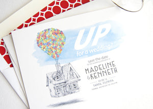 UP House Wedding Save the Dates, Save the Date, Save the Date Cards, Fairytale Wedding, Disney Theme Wedding, Bottlecap (set of 25 cards)