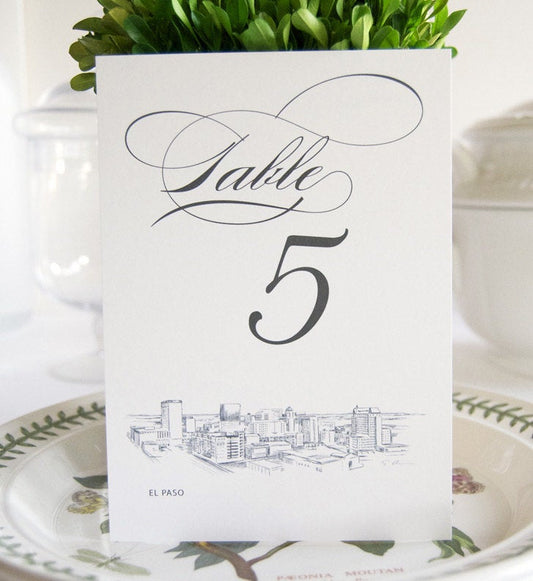 El Paso Skyline Table Numbers (1-10)