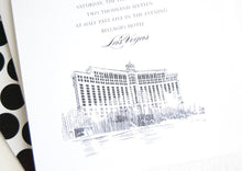 Load image into Gallery viewer, Bellagio Hotel Las Vegas Destination Wedding Invitation, Las Vegas Wedding, Vegas Weddings (Set of 10 Invitations, RSVP Cards + Envelopes)
