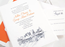 Load image into Gallery viewer, Newark Skyline Wedding Invitations Package (Sold in Sets of 10 Invitations, RSVP Cards + Envelopes)
