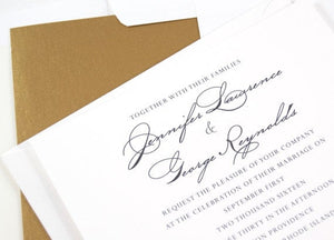 Providence Skyline Wedding Invitation Package (Sold in Sets of 10 Invitations, RSVP Cards + Envelopes)