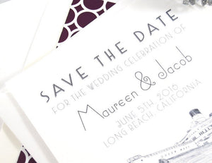 The Queen Mary, Long Beach Save the Date Cards (set of 25 cards)
