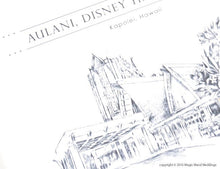 Load image into Gallery viewer, Aulani , Disney Resort Destination Wedding Invitations Package (Sold in Sets of 10 Invitations, RSVP Cards + Envelopes)
