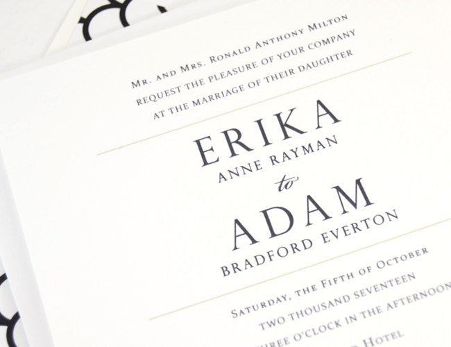 Indianapolis Skyline Wedding Invitations Package (Sold in Sets of 10 Invitations, RSVP Cards + Envelopes)