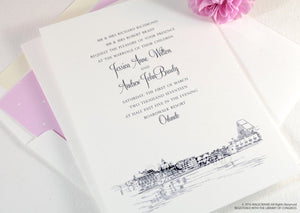 Boardwalk Resort Wedding Invitations, Orlando Destination Wedding, Disney World  (Sold in Sets of 10 Invitations, RSVP Cards + Envelopes)