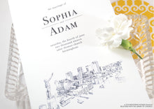 Load image into Gallery viewer, Birmingham Skyline Wedding Programs (set of 25 cards)
