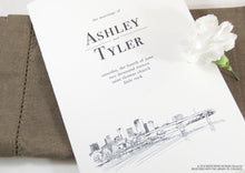 Load image into Gallery viewer, Little Rock Skyline Wedding Programs (set of 25 cards)
