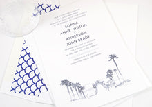 Load image into Gallery viewer, Manhattan Beach Hand Drawn Wedding Invitations Package (Sold in Sets of 10 Invitations, RSVP Cards + Envelopes)
