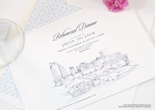 Load image into Gallery viewer, Memphis Skyline Rehearsal Dinner Invitations (set of 25 cards)
