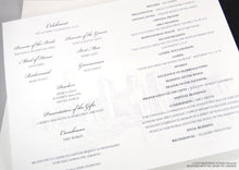 Load image into Gallery viewer, Cleveland Skyline Wedding Programs (set of 25 cards)
