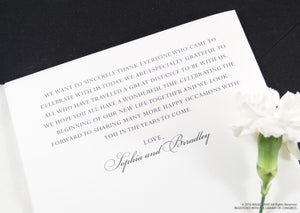 Dallas Skyline Wedding Programs (set of 25 cards)