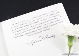 Providence Skyline Wedding Programs (set of 25 cards)